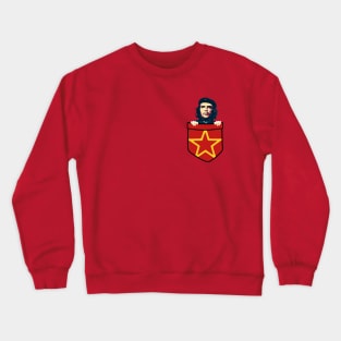 Che Guevara Socialism Chest Pocket Crewneck Sweatshirt